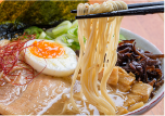 日本４大名水と◉番替刃の極細麺